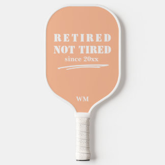 grappig Gepensioneerd niet vermoeid Jaar Initialen Pickleball Paddle
