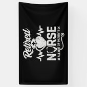 Grappig Gepensioneerd Verpleegster Joke Verpleegku Spandoek (Verticaal)