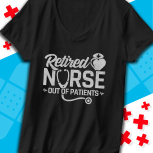 Grappig Gepensioneerd Verpleegster Joke Verpleegku T-shirt