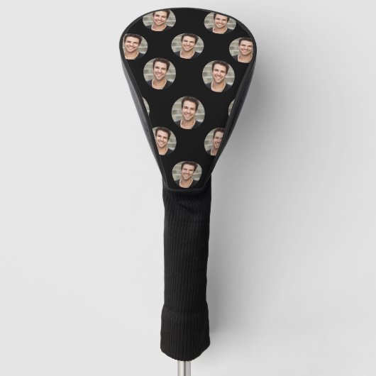Grappig gepersonaliseerd gezicht, Aangepaste foto Golfheadcover (Voorkant)