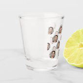 Grappig gepersonaliseerd gezicht, Aangepaste foto Shot Glas (Links)