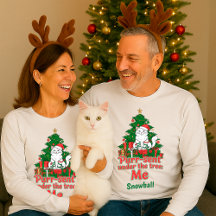 Grappig gepersonaliseerd knuffelkat kerst cadeau