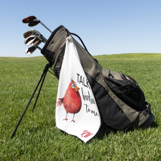 Grappig Gepersonaliseerd Monogram Golfhanddoek (Groen)
