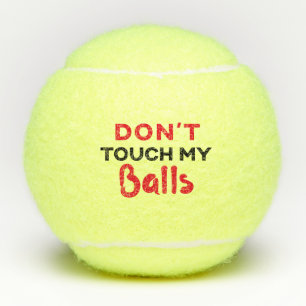 Grappig gepersonaliseerd, raak mijn tennisballen