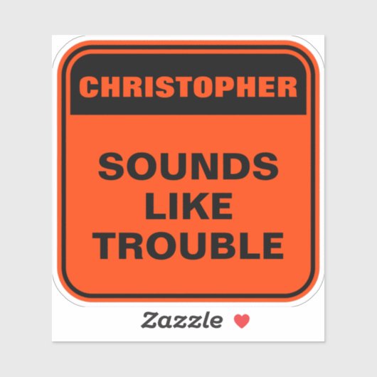 Grappig gepersonaliseerd sinaasappel klinkt als pr sticker (Vel)