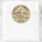 Grappig gepersonaliseerde genezing alles ronde sticker (Tas)