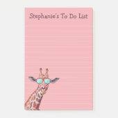 Grappig gepersonaliseerde Giraffe om lijst te doen Post-it® Notes (Voorkant)