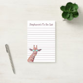 Grappig gepersonaliseerde Giraffe om witte lijst t Post-it® Notes (Kantoor)