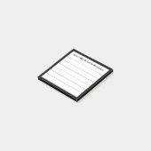 Grappig Gepersonaliseerde Herinnering Lined Sticky Post-it® Notes (Schuin)