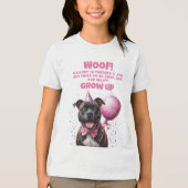 Grappig Gepersonaliseerde Hond Verjaardag Broer Tri-Blend Shirt (Voorkant)