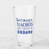 Grappig gepersonaliseerde leraar Gift Survive op a Glas (Voorkant)