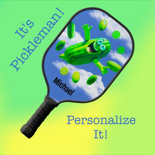 Grappig Gepersonaliseerde Pickleman Pickleball Pad Paddle