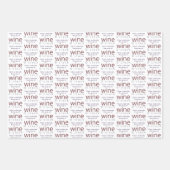 Grappig Gepersonaliseerde Wijn O'clock Inpakpapier Vel (Voorkant 2)