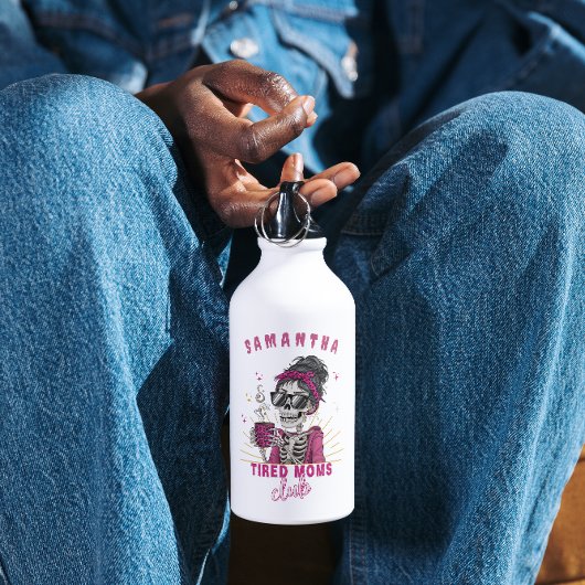 Grappig Gepersonaliseerde Zombie Koffie Moe Moeder Vierkante Sticker