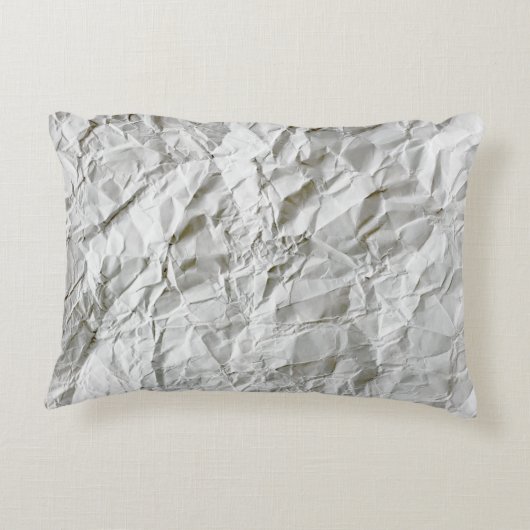 Grappig gerimpeld papier accent kussen (Achterkant)