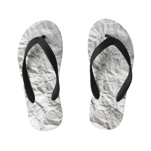 Grappig gerimpeld papier kinder teenslippers