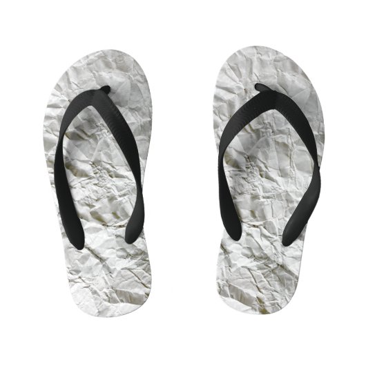 Grappig gerimpeld papier kinder teenslippers (Voetbed)