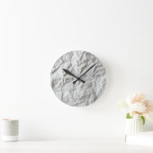 Grappig gerimpeld papier ronde klok (Huis)
