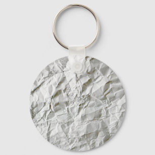 Grappig gerimpeld papier sleutelhanger