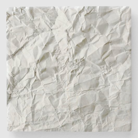 Grappig gerimpeld papier stenen onderzetter (Voorkant)