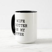Grappig geschenk koffie mok voor man van vrouw (Voorkant links)