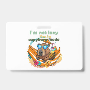 Grappig geschenk voor capybara-liefhebbers, Cute c Badge