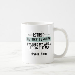 Grappig Geschenk voor Gepensioneerde Geschiedenisl Koffiemok
