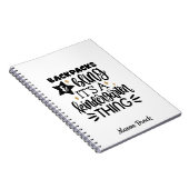 Grappig geschenk voor kleuters gepersonaliseerde n notitieboek (Rechterzijde)