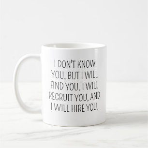 Grappig geschenk voor recruiter, koffiemok voor re