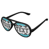 Grappig gescheurd gat aangepaste tekst partij tint aviator zonnebril (Gekanteld)