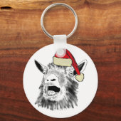 Grappig geschreeuw met kerst sleutelhanger (Voorkant)