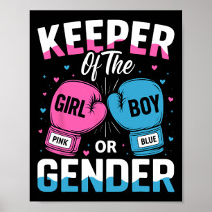 Grappig Geslacht Onthullen Party Keeper van Gender Poster