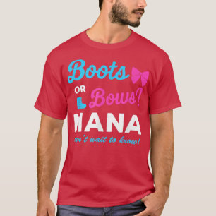 Grappig geslacht onthult Boots of Bows Nana Matchi T-shirt