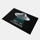 Grappig "Get in Losers" UFO Deurmat (Schuin)