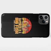 Grappig Gevist Gezegde - Geluk is een grote vis iPhone Hoesje (Achterkant horizontaal)