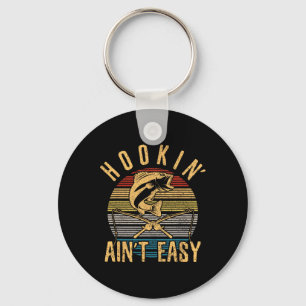 Grappig Gevist  Hookin' Aint Easy Fisherman Sleutelhanger