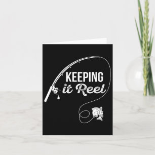 Grappig Gevist Pole houden het Reel Joke Gift 1 Kaart