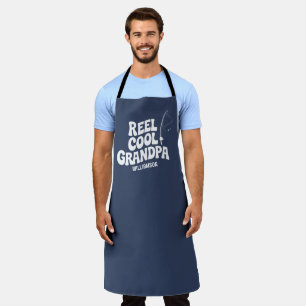 Grappig Gevist Reel Cool opa Vaders dag cadeau Schort