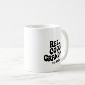 Grappig Gevist Reel Cool Opa Vaders Day Gift Koffiemok (Voorkant rechts)