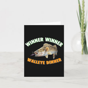 Grappig Gevist Winner Walleye Dinner Fish Fr Kaart