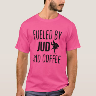 Grappig gevoed door judo en koffie t-shirt