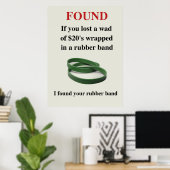 Grappig gevonden Poster (Thuiskantoor)