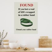 Grappig gevonden Poster (Keuken)
