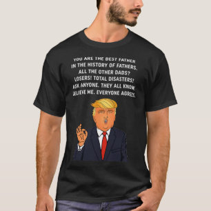 Grappig geweldig pap Donald Trump Fathers Day Gift T-shirt