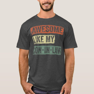 Grappig Geweldige als mijn zoon in de wet geeft va T-shirt