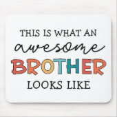 Grappig Geweldige Brother | Cadeau voor beste broe Muismat (Voorkant)