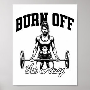 Grappig Gewichtheffen Bodybuilding Kracht Lifting Poster