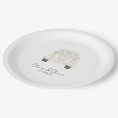 Grappig gewoon getrouwd auto custom bruiloft papieren bordje (Gekanteld)