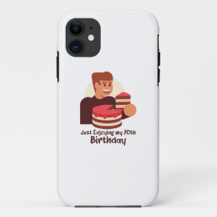 grappig gewoon van mijn 70e verjaardag gezegden iPhone 11 hoesje