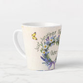 Grappig gewoon weer een bloeiende dag Wildflower C Latte Mok (Linkerhoek)